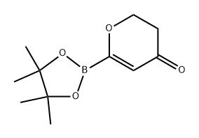 6-(4,4,5,5-tetramethyl-1,3,2-dioxaborolan-2-yl)-2,3-dihydro-4H-pyran-4-one Structure