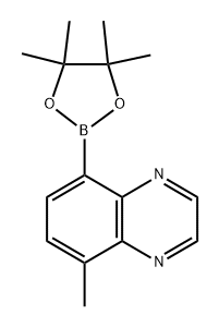 5-methyl-8-(4,4,5,5-tetramethyl-1,3,2-dioxaborolan-2-yl)quinoxaline Structure