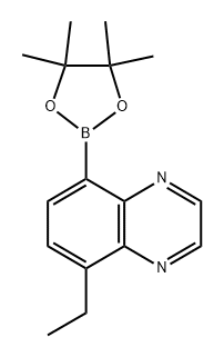 5-ethyl-8-(4,4,5,5-tetramethyl-1,3,2-dioxaborolan-2-yl)quinoxaline Structure