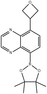 5-(oxetan-3-yl)-8-(4,4,5,5-tetramethyl-1,3,2-dioxaborolan-2-yl)quinoxaline Structure