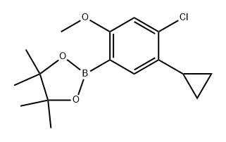 2-(4-chloro-5-cyclopropyl-2-methoxyphenyl)-4,4,5,5-tetramethyl-1,3,2-dioxaborolane Structure