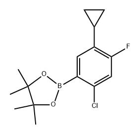 2-(2-chloro-5-cyclopropyl-4-fluorophenyl)-4,4,5,5-tetramethyl-1,3,2-dioxaborolane Structure