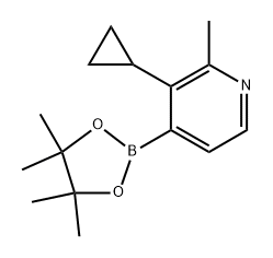 3-cyclopropyl-2-methyl-4-(4,4,5,5-tetramethyl-1,3,2-dioxaborolan-2-yl)pyridine Structure