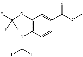 methyl 4-(difluoromethoxy)-3-(trifluoromethoxy)benzoate Structure