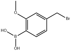 B-[4-(Bromomethyl)-2-methoxyphenyl]boronic acid Structure