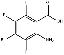 2-Amino-4-bromo-3,5,6-trifluorobenzoic acid 구조식 이미지
