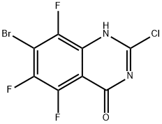 7-Bromo-2-chloro-5,6,8-trifluoroquinazolin-4(3H)-one 구조식 이미지