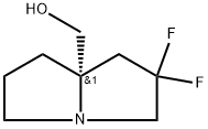 (S)-(2,2-Difluorotetrahydro-1H-pyrrolizin-7a(5H)-yl)methanol Structure