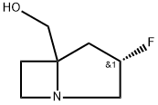 ((3S)-3-Fluoro-1-azabicyclo[3.2.0]heptan-5-yl)methanol 구조식 이미지