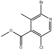 Methyl 2-bromo-5-chloro-3-methylisonicotinate 구조식 이미지