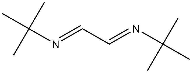 2-Propanamine, N,N'-1,2-ethanediylidenebis[2-methyl-, [N(E),N'(E)]- Structure