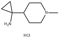 1-(1-methylpiperidin-4-yl)cyclopropan-1-amine dihydrochloride 구조식 이미지