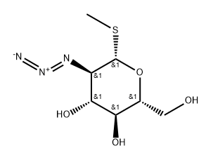 .beta.-D-Glucopyranoside, methyl 2-azido-2-deoxy-1-thio- Structure