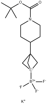 Potassium (3-(1-(tert-butoxycarbonyl)piperidin-4-yl)bicyclo[1.1.1]pentan-1-yl)trifluoroborate Structure