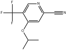 4-(1-Methylethoxy)-5-(trifluoromethyl)-2-pyridinecarbonitrile Structure