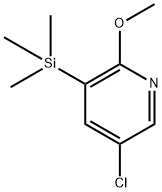 5-Chloro-2-methoxy-3-(trimethylsilyl)pyridine Structure