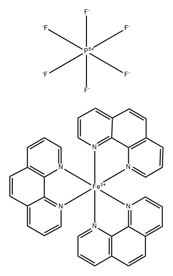 tris(1,10-phenanthroline)iron(III) tris(hexafluorophosphat Structure