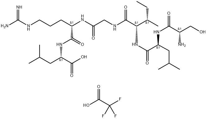 H-Ser-Leu-Ile-Gly-Arg-Leu-OH trifluoroacetate 구조식 이미지