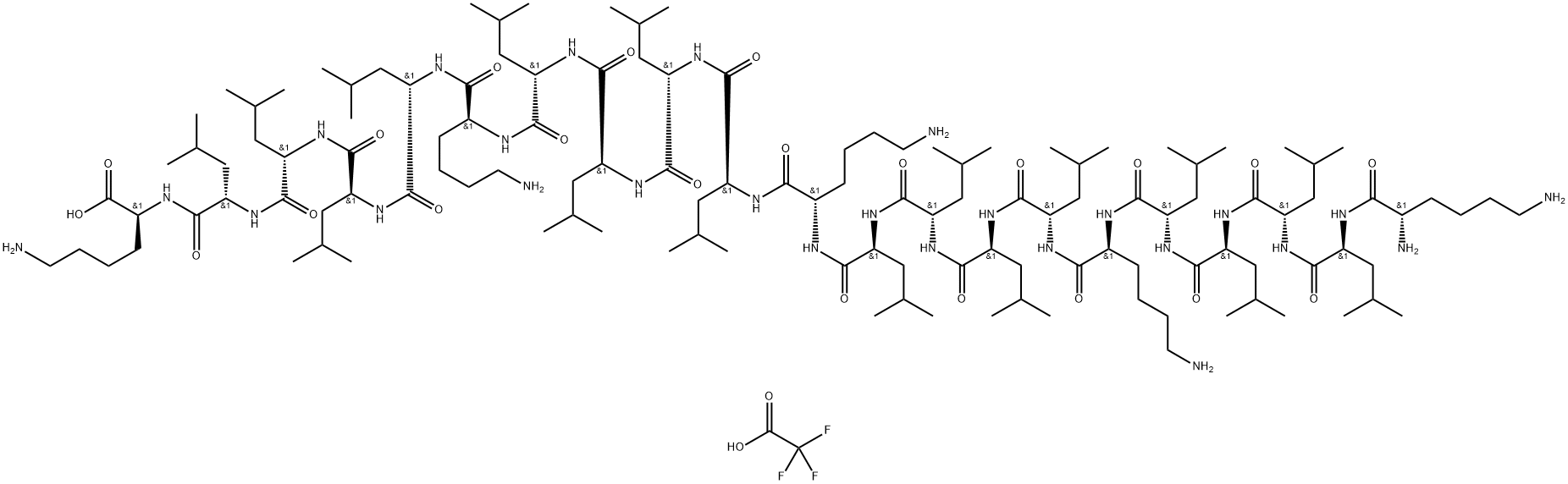 KL4 (peptide) trifluoroacetate Structure