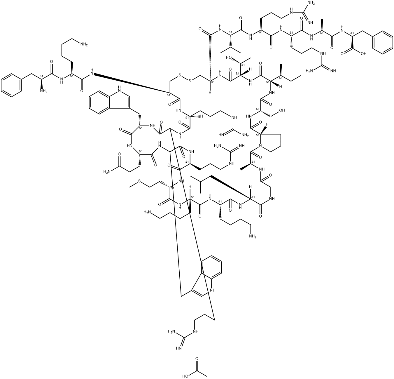 Lactoferrin acetate Structure