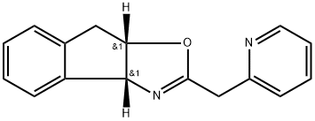 8H-Indeno[1,2-d]oxazole, 3a,8a-dihydro-2-(2-pyridinylmethyl)-, (3aR,8aS)- 구조식 이미지