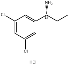 (R)-1-(3,5-Dichlorophenyl)propan-1-amine hydrochloride 구조식 이미지