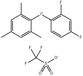 (2,4-Difluorophenyl)(mesityl)iodonium trifluoromethanesulfonate Structure