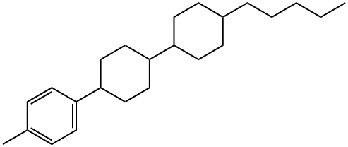 Benzene, 1-methyl-4-(4'-pentyl[1,1'-bicyclohexyl]-4-yl)- 구조식 이미지