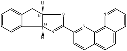 1,10-Phenanthroline, 2-[(3aS,8aR)-3a,8a-dihydro-8H-indeno[1,2-d]oxazol-2-yl]- Structure