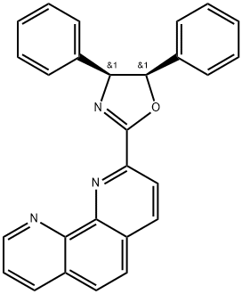 1,10-Phenanthroline, 2-[(4S,5R)-4,5-dihydro-4,5-diphenyl-2-oxazolyl]- Structure