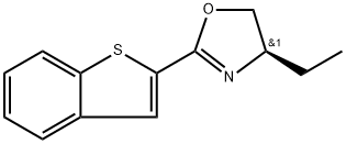 Oxazole, 2-benzo[b]thien-2-yl-4-ethyl-4,5-dihydro-, (4R)- 구조식 이미지