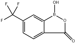 2,1-Benzoxaborol-3(1H)-one, 1-hydroxy-6-(trifluoromethyl)- Structure