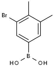 Boronic acid, B-(3-bromo-4,5-dimethylphenyl)- Structure