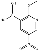Boronic acid, B-(2-methoxy-5-nitro-3-pyridinyl)- Structure