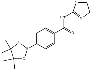 Benzamide, N-(4,5-dihydro-2-thiazolyl)-4-(4,4,5,5-tetramethyl-1,3,2-dioxaborolan-2-yl)- Structure