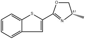 Oxazole, 2-benzo[b]thien-2-yl-4,5-dihydro-4-methyl-, (4S)- 구조식 이미지