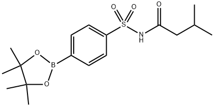 Butanamide, 3-methyl-N-[[4-(4,4,5,5-tetramethyl-1,3,2-dioxaborolan-2-yl)phenyl]sulfonyl]- Structure