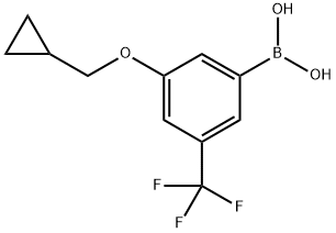 Boronic acid, B-[3-(cyclopropylmethoxy)-5-(trifluoromethyl)phenyl]- Structure