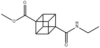 Methyl 4-(ethylcarbamoyl)cubane-1-carboxylate Structure