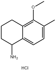 5-METHOXY-6-METHYL-1,2,3,4-TETRAHYDRONAPHTHALEN-1-AMINE HYDROCHLORIDE 구조식 이미지