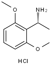 (R)-1-(2,6-Dimethoxyphenyl)ethan-1-amine hydrochloride Structure