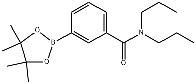 Benzamide, N,N-dipropyl-3-(4,4,5,5-tetramethyl-1,3,2-dioxaborolan-2-yl)- 구조식 이미지