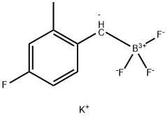 potassium trifluoro(4-fluoro-2-methylbenzyl)borate 구조식 이미지