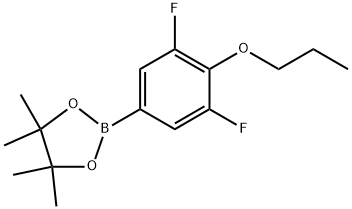 1,3,2-Dioxaborolane, 2-(3,5-difluoro-4-propoxyphenyl)-4,4,5,5-tetramethyl- Structure