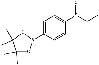 1,3,2-Dioxaborolane, 2-[4-(ethylsulfinyl)phenyl]-4,4,5,5-tetramethyl- Structure