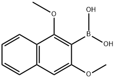 Boronic acid, B-(1,3-dimethoxy-2-naphthalenyl)- Structure