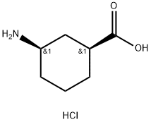 (1S,3R)-3-Aminocyclohexanecarboxylic acid hydrochloride 구조식 이미지