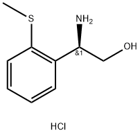 (R)-2-Amino-2-(2-(methylthio)phenyl)ethan-1-ol hydrochloride Structure
