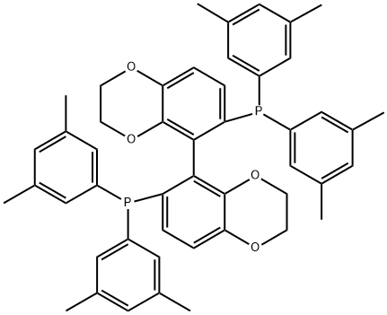 Phosphine, 1,1'-[(5S)-2,2',3,3'-tetrahydro[5,5'-bi-1,4-benzodioxin]-6,6'-diyl]bis[1,1-bis(3,5-dimethylphenyl)- 구조식 이미지