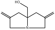 (2,6-Dimethylenetetrahydro-1H-pyrrolizin-7a(5H)-yl)methanol 구조식 이미지